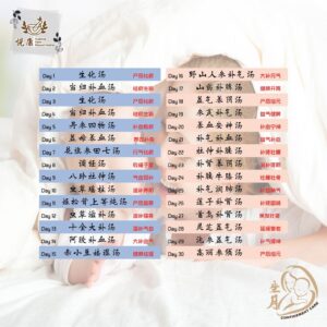 坐月子调补汤料配套(15/30天)Confinement Care Package 15/30Days